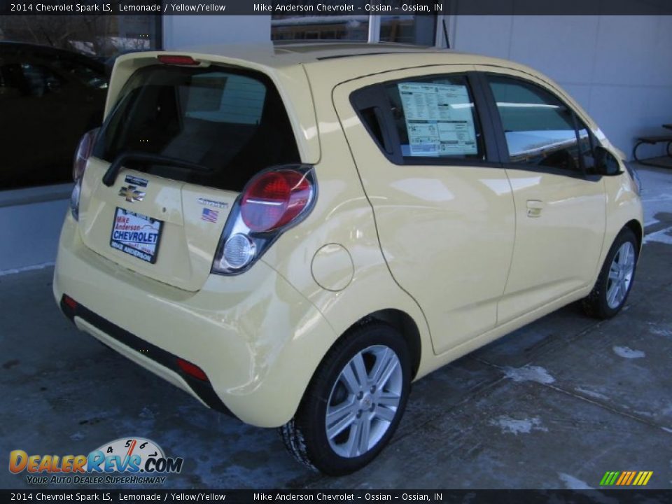 2014 Chevrolet Spark LS Lemonade / Yellow/Yellow Photo #17