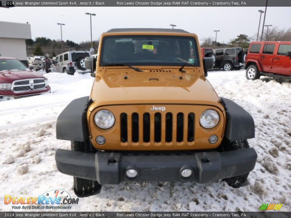 2014 Jeep Wrangler Unlimited Sport 4x4 Amp'd / Black Photo #3