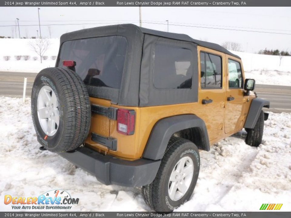 2014 Jeep Wrangler Unlimited Sport 4x4 Amp'd / Black Photo #6