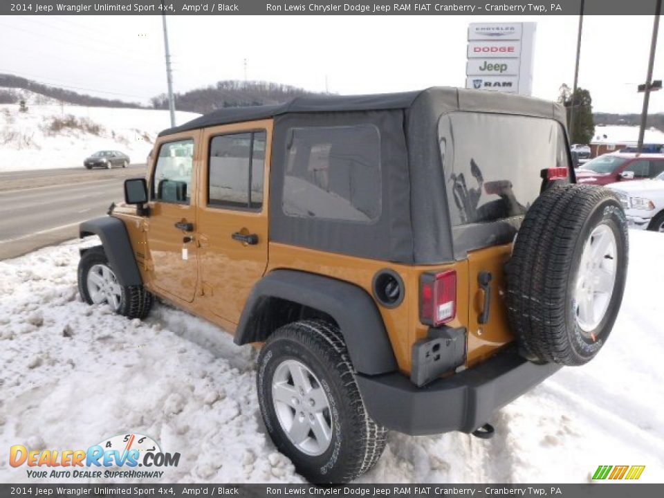 2014 Jeep Wrangler Unlimited Sport 4x4 Amp'd / Black Photo #8