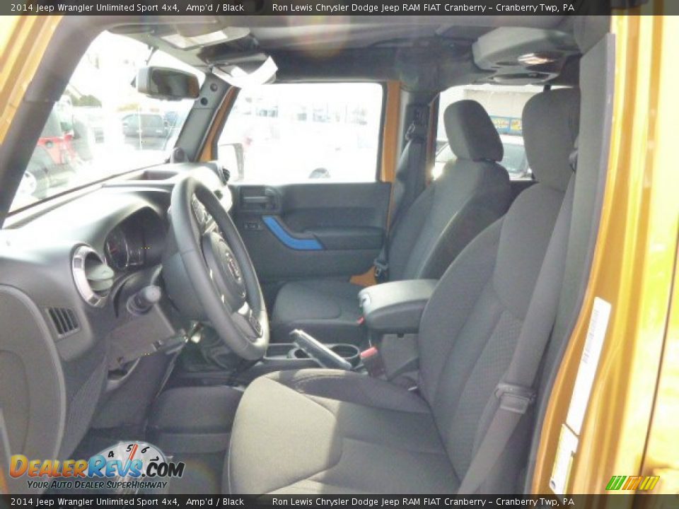 2014 Jeep Wrangler Unlimited Sport 4x4 Amp'd / Black Photo #10