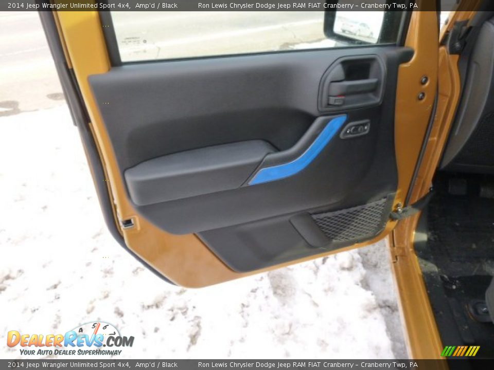 2014 Jeep Wrangler Unlimited Sport 4x4 Amp'd / Black Photo #11