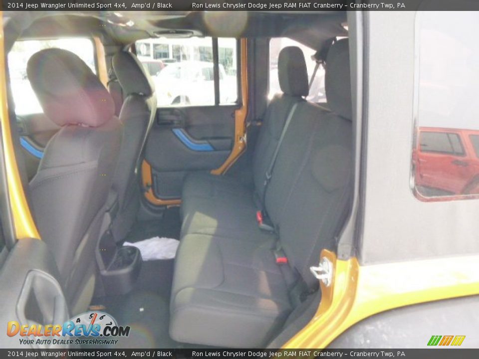 2014 Jeep Wrangler Unlimited Sport 4x4 Amp'd / Black Photo #12