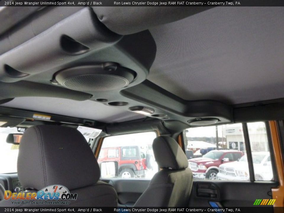 2014 Jeep Wrangler Unlimited Sport 4x4 Amp'd / Black Photo #14