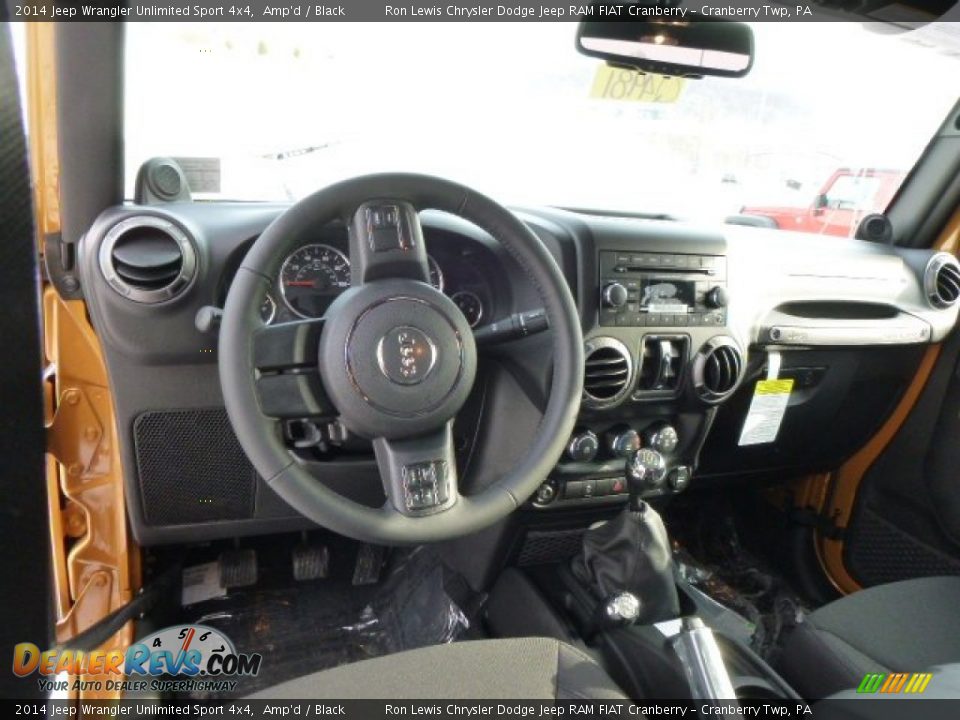 2014 Jeep Wrangler Unlimited Sport 4x4 Amp'd / Black Photo #15