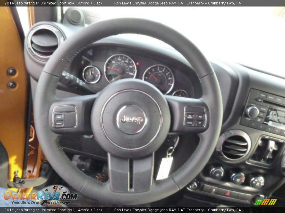 2014 Jeep Wrangler Unlimited Sport 4x4 Amp'd / Black Photo #19