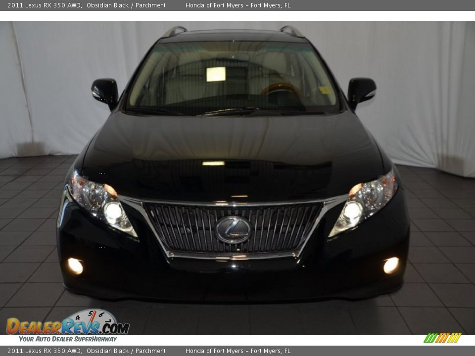 2011 Lexus RX 350 AWD Obsidian Black / Parchment Photo #2