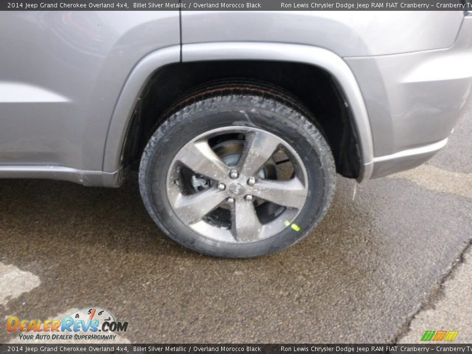 2014 Jeep Grand Cherokee Overland 4x4 Billet Silver Metallic / Overland Morocco Black Photo #9