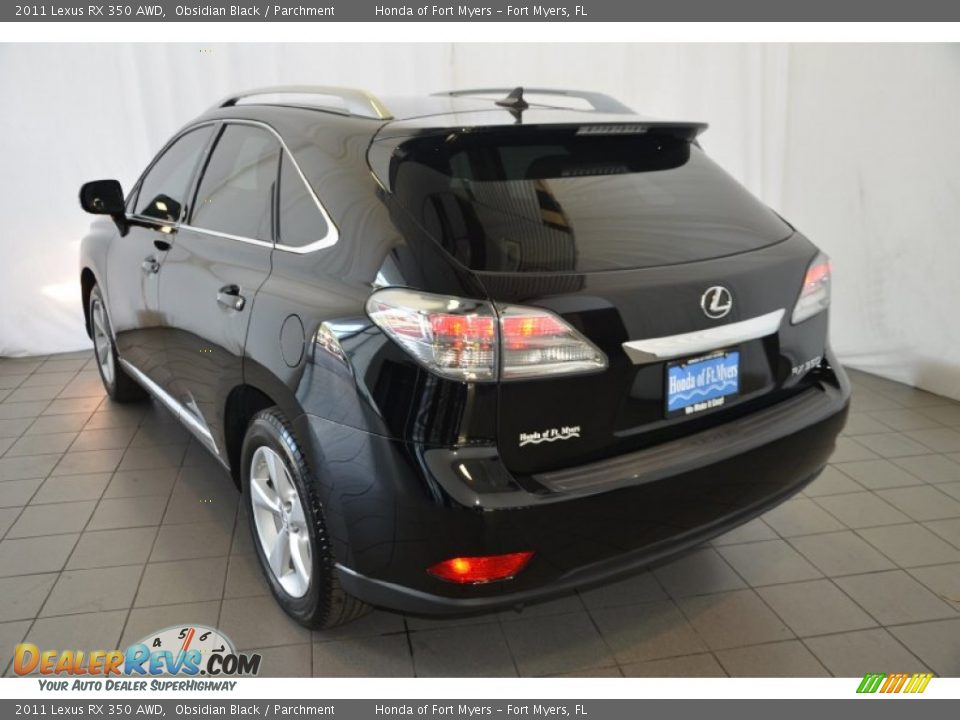 2011 Lexus RX 350 AWD Obsidian Black / Parchment Photo #6