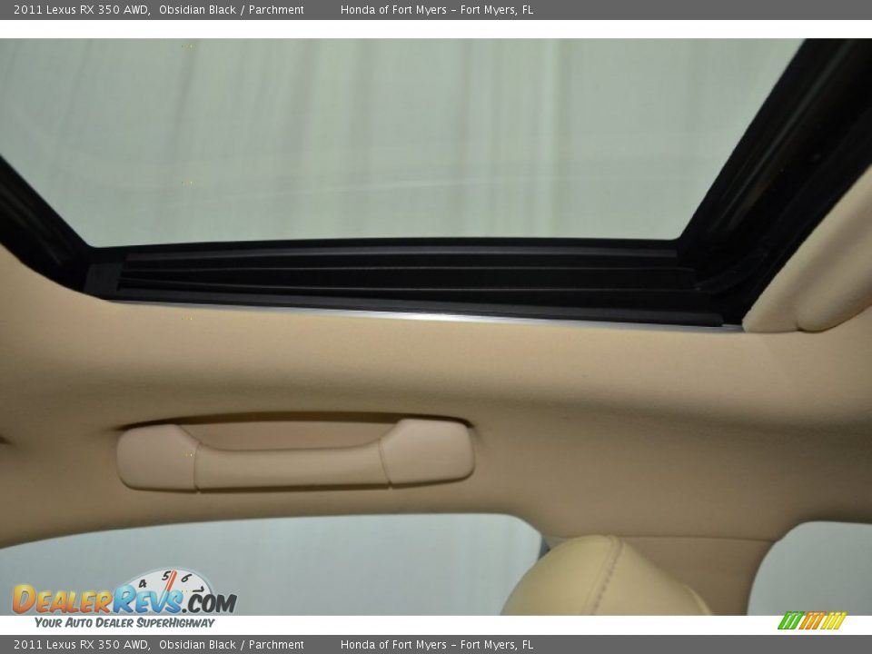 2011 Lexus RX 350 AWD Obsidian Black / Parchment Photo #15
