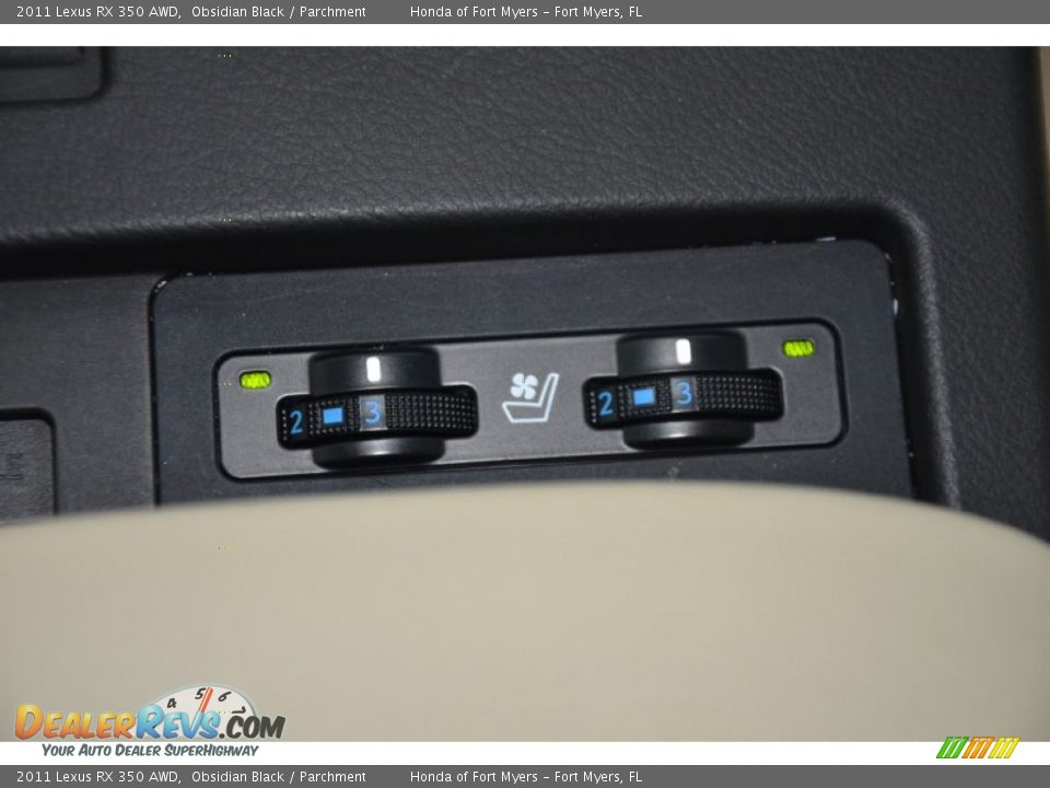 2011 Lexus RX 350 AWD Obsidian Black / Parchment Photo #18
