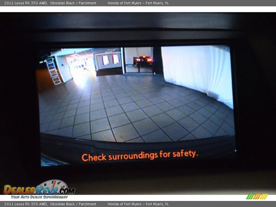 2011 Lexus RX 350 AWD Obsidian Black / Parchment Photo #20