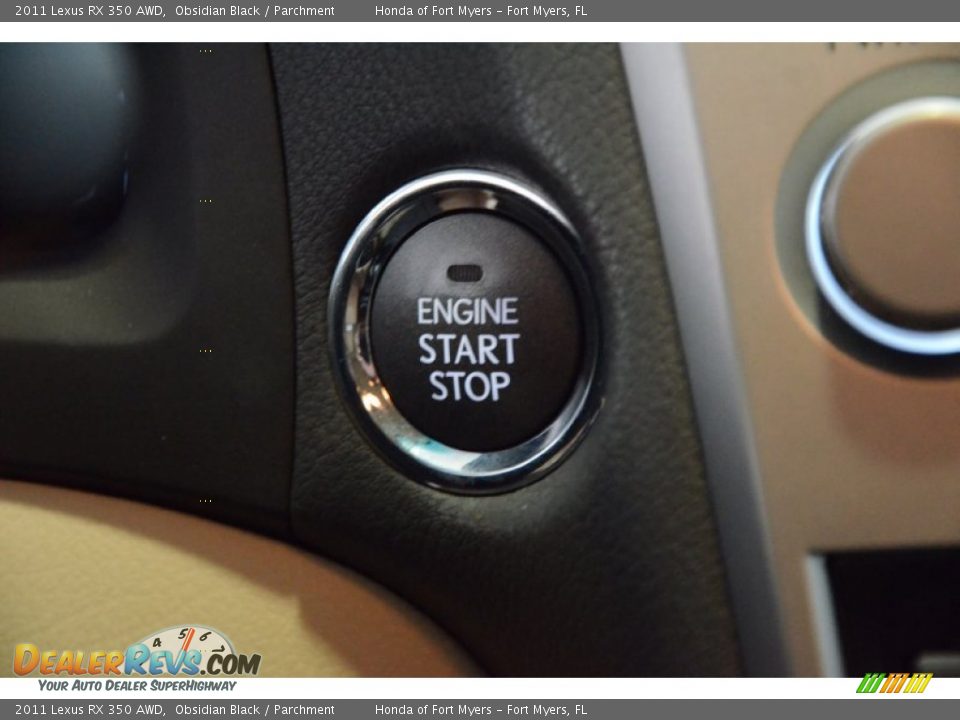 2011 Lexus RX 350 AWD Obsidian Black / Parchment Photo #21