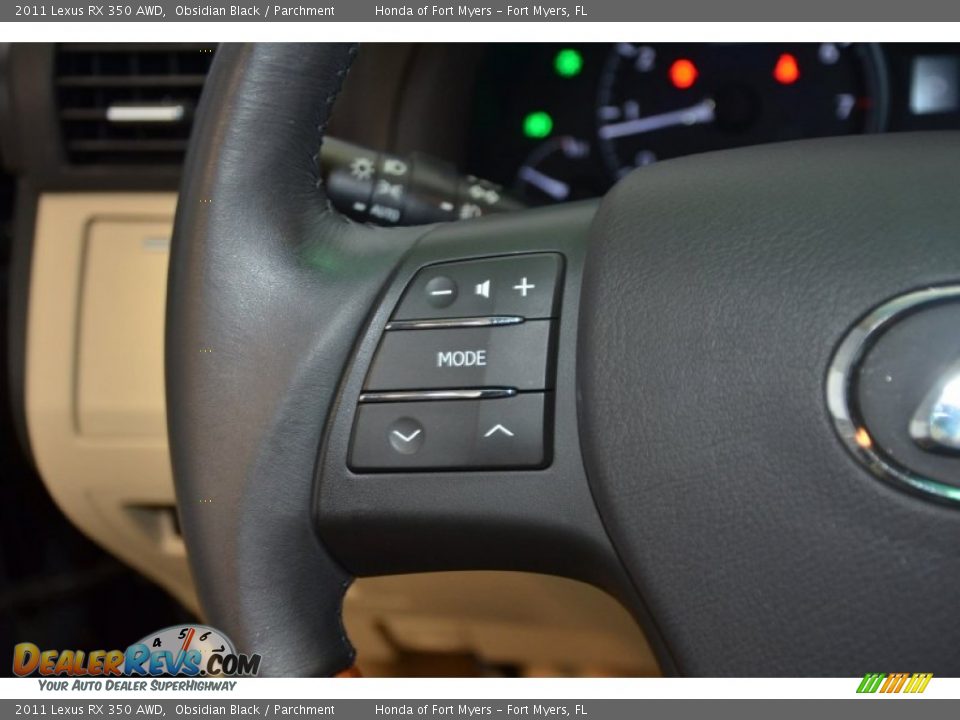2011 Lexus RX 350 AWD Obsidian Black / Parchment Photo #24