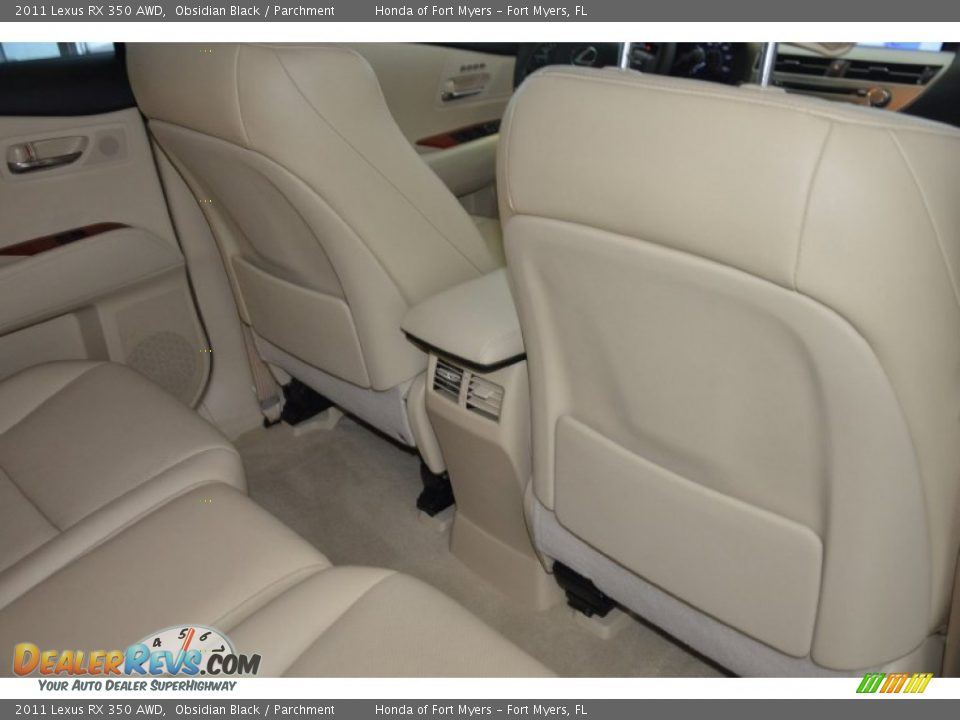 2011 Lexus RX 350 AWD Obsidian Black / Parchment Photo #33