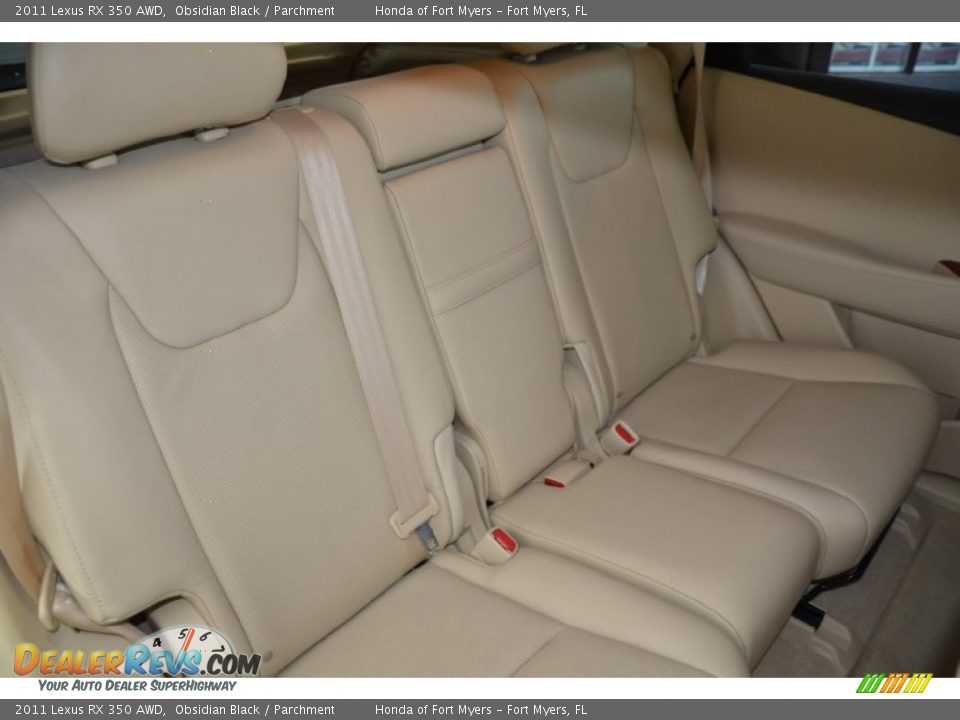 2011 Lexus RX 350 AWD Obsidian Black / Parchment Photo #34