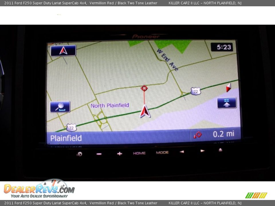 2011 Ford F250 Super Duty Lariat SuperCab 4x4 Vermillion Red / Black Two Tone Leather Photo #19