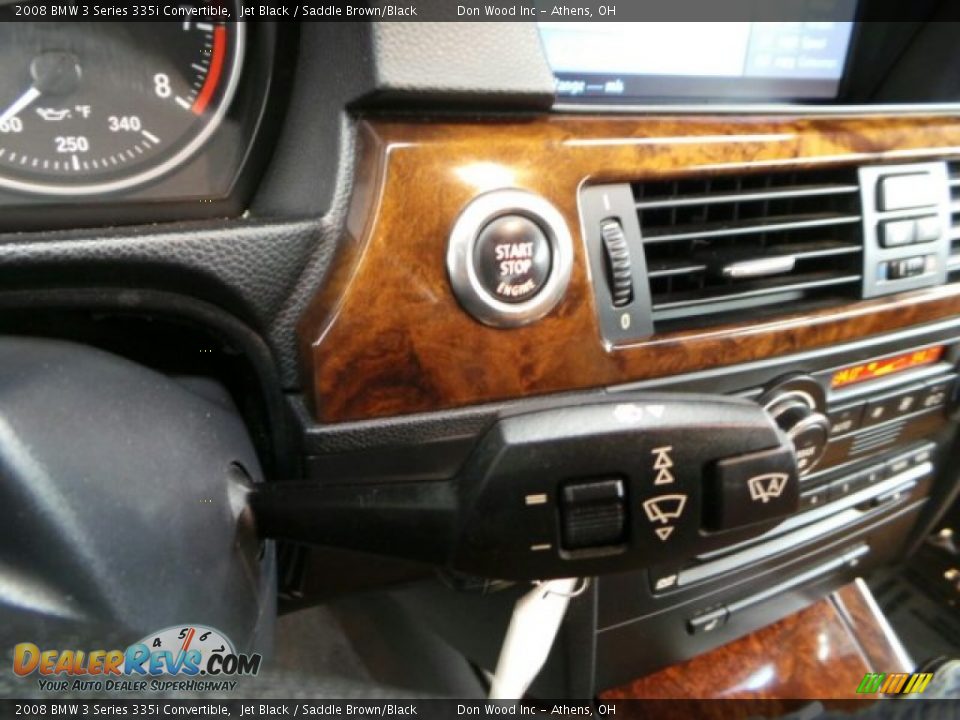 2008 BMW 3 Series 335i Convertible Jet Black / Saddle Brown/Black Photo #18