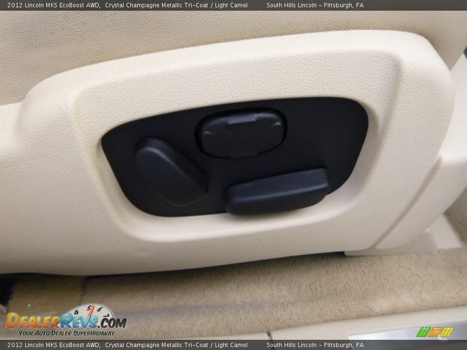 2012 Lincoln MKS EcoBoost AWD Crystal Champagne Metallic Tri-Coat / Light Camel Photo #12