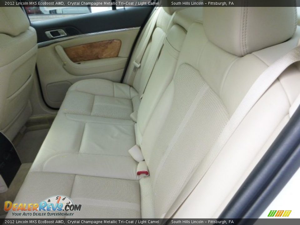 2012 Lincoln MKS EcoBoost AWD Crystal Champagne Metallic Tri-Coat / Light Camel Photo #16