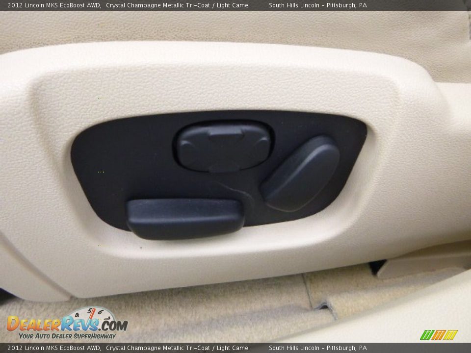 2012 Lincoln MKS EcoBoost AWD Crystal Champagne Metallic Tri-Coat / Light Camel Photo #19