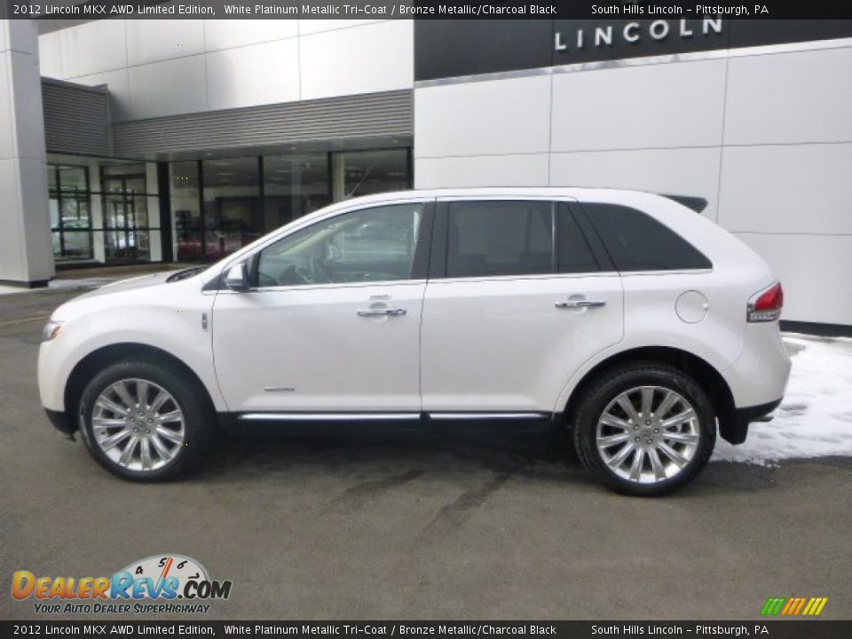 2012 Lincoln MKX AWD Limited Edition White Platinum Metallic Tri-Coat / Bronze Metallic/Charcoal Black Photo #2