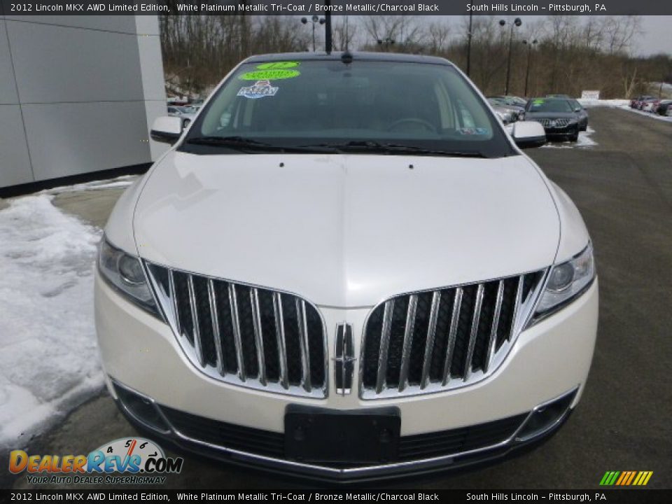 2012 Lincoln MKX AWD Limited Edition White Platinum Metallic Tri-Coat / Bronze Metallic/Charcoal Black Photo #8