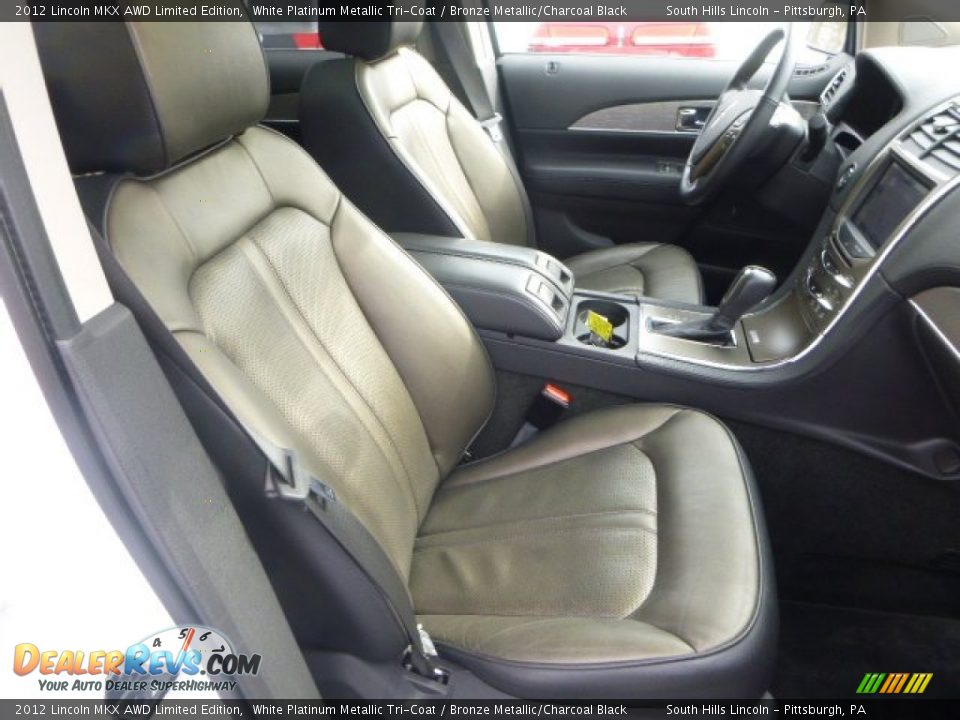 2012 Lincoln MKX AWD Limited Edition White Platinum Metallic Tri-Coat / Bronze Metallic/Charcoal Black Photo #9