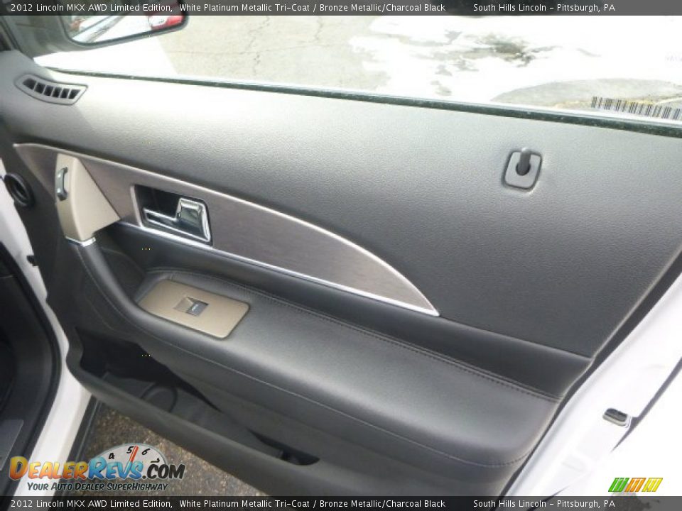 2012 Lincoln MKX AWD Limited Edition White Platinum Metallic Tri-Coat / Bronze Metallic/Charcoal Black Photo #12