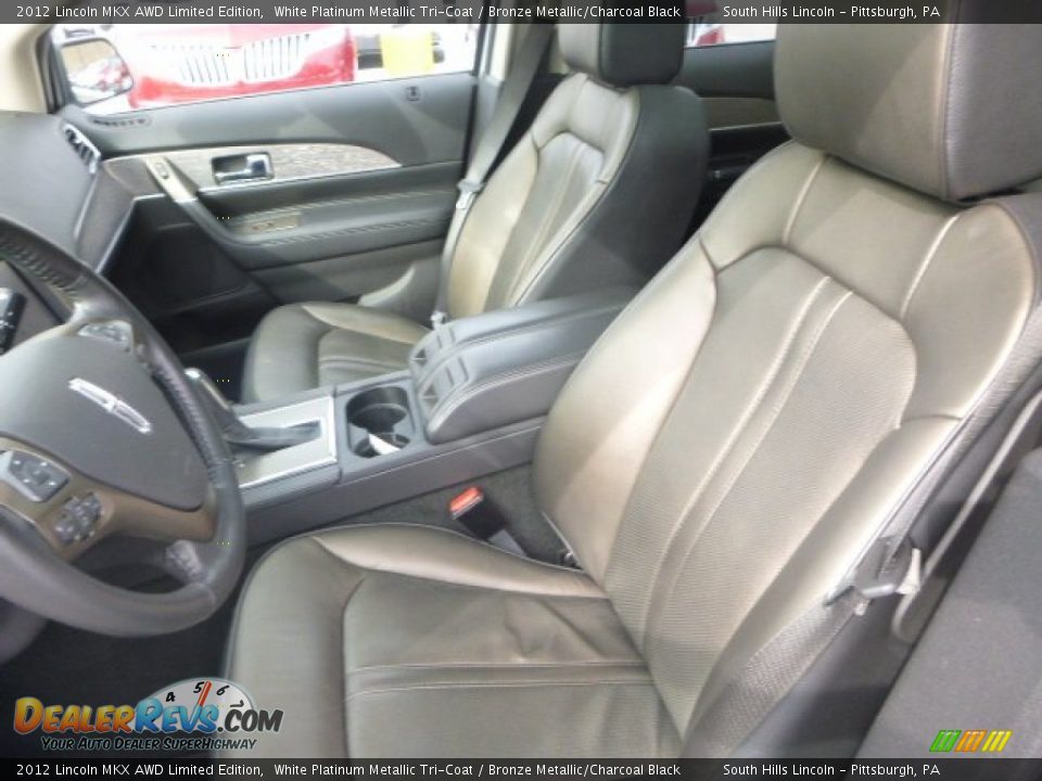 2012 Lincoln MKX AWD Limited Edition White Platinum Metallic Tri-Coat / Bronze Metallic/Charcoal Black Photo #14