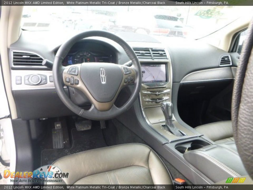2012 Lincoln MKX AWD Limited Edition White Platinum Metallic Tri-Coat / Bronze Metallic/Charcoal Black Photo #16