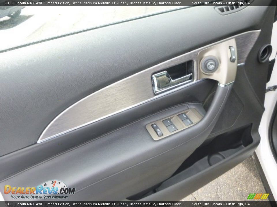 2012 Lincoln MKX AWD Limited Edition White Platinum Metallic Tri-Coat / Bronze Metallic/Charcoal Black Photo #18