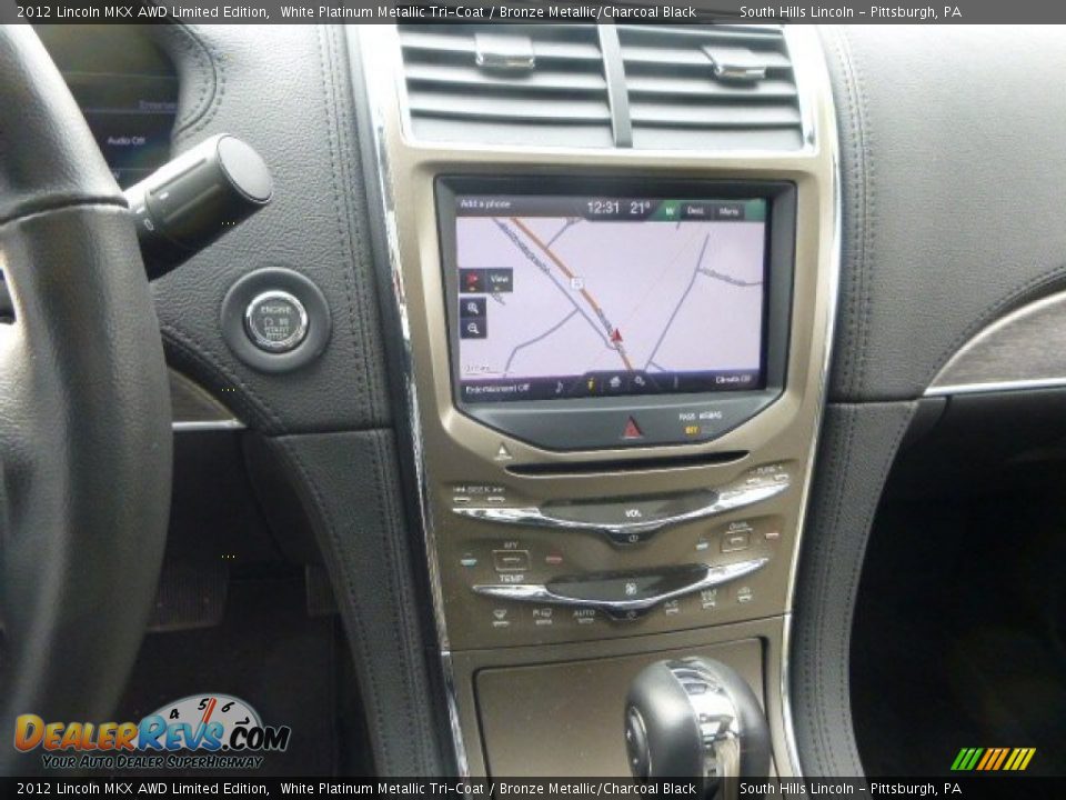 2012 Lincoln MKX AWD Limited Edition White Platinum Metallic Tri-Coat / Bronze Metallic/Charcoal Black Photo #22