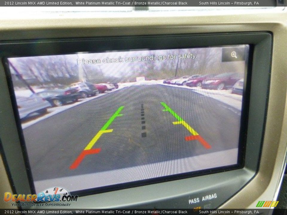 2012 Lincoln MKX AWD Limited Edition White Platinum Metallic Tri-Coat / Bronze Metallic/Charcoal Black Photo #25