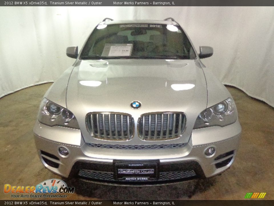 2012 BMW X5 xDrive35d Titanium Silver Metallic / Oyster Photo #2