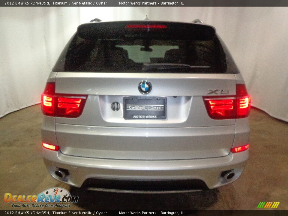 2012 BMW X5 xDrive35d Titanium Silver Metallic / Oyster Photo #9