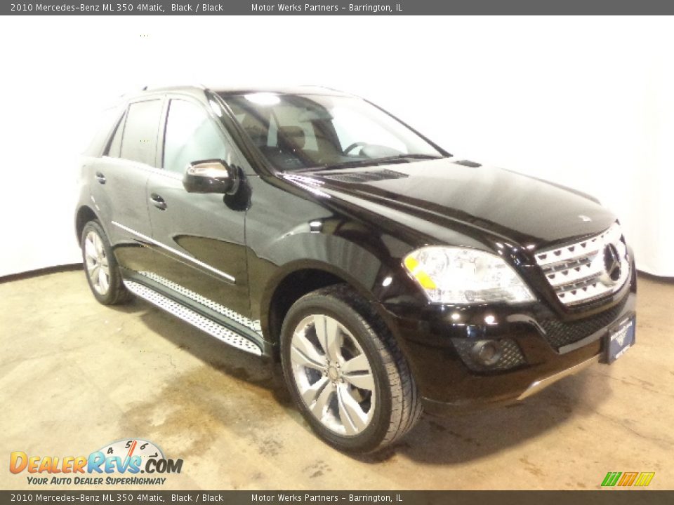 2010 Mercedes-Benz ML 350 4Matic Black / Black Photo #1