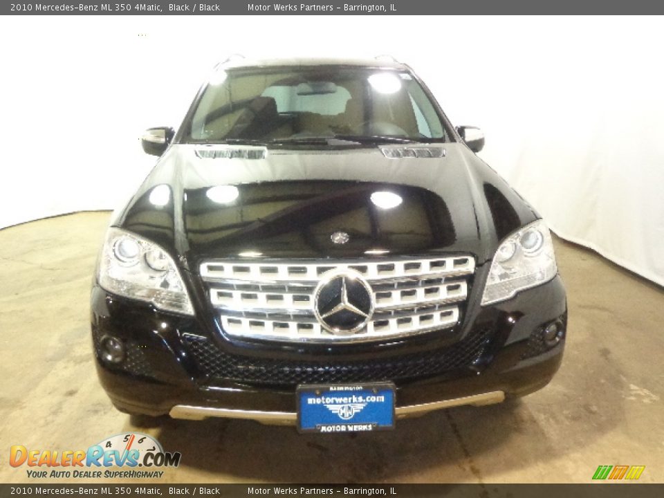 2010 Mercedes-Benz ML 350 4Matic Black / Black Photo #2