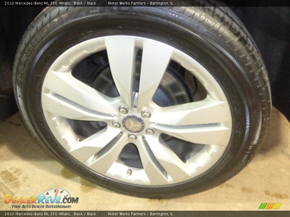 2010 Mercedes-Benz ML 350 4Matic Black / Black Photo #9