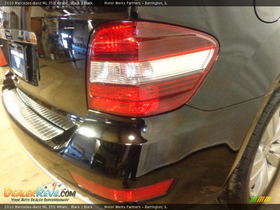 2010 Mercedes-Benz ML 350 4Matic Black / Black Photo #11