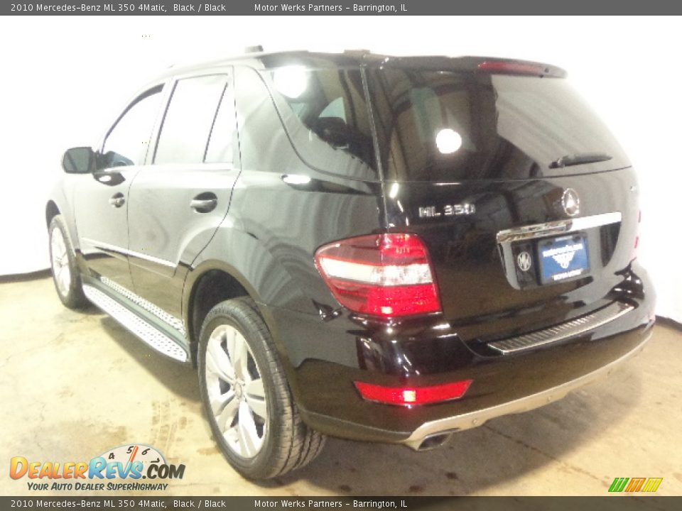 2010 Mercedes-Benz ML 350 4Matic Black / Black Photo #13