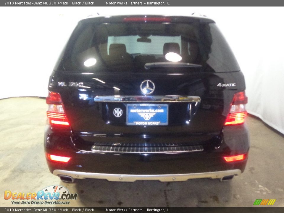 2010 Mercedes-Benz ML 350 4Matic Black / Black Photo #14