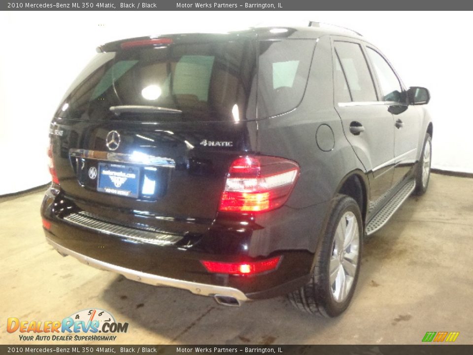 2010 Mercedes-Benz ML 350 4Matic Black / Black Photo #15