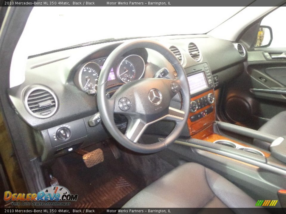 2010 Mercedes-Benz ML 350 4Matic Black / Black Photo #20