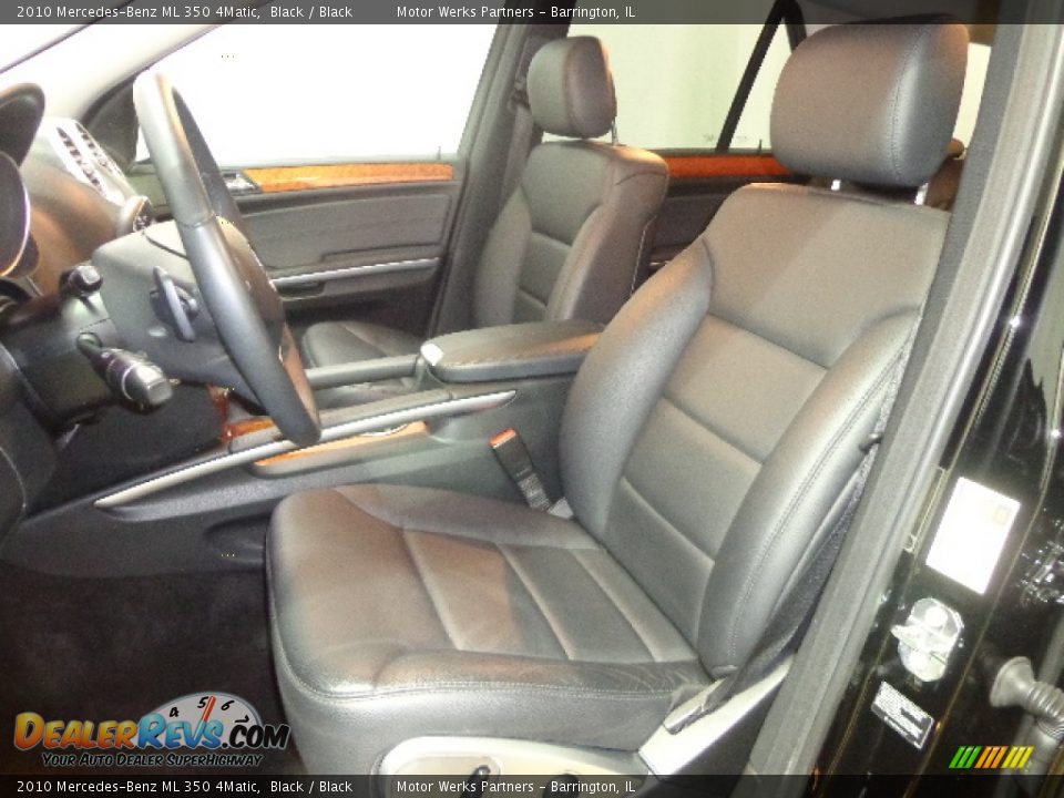 2010 Mercedes-Benz ML 350 4Matic Black / Black Photo #22