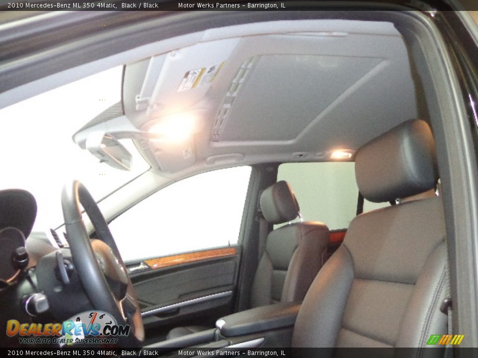 2010 Mercedes-Benz ML 350 4Matic Black / Black Photo #23