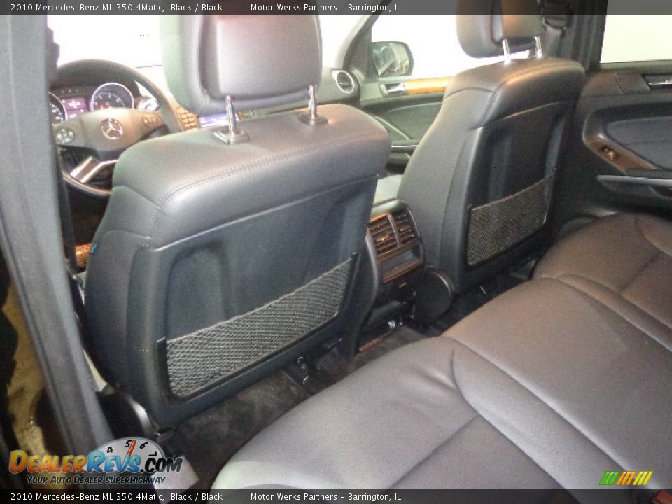 2010 Mercedes-Benz ML 350 4Matic Black / Black Photo #25