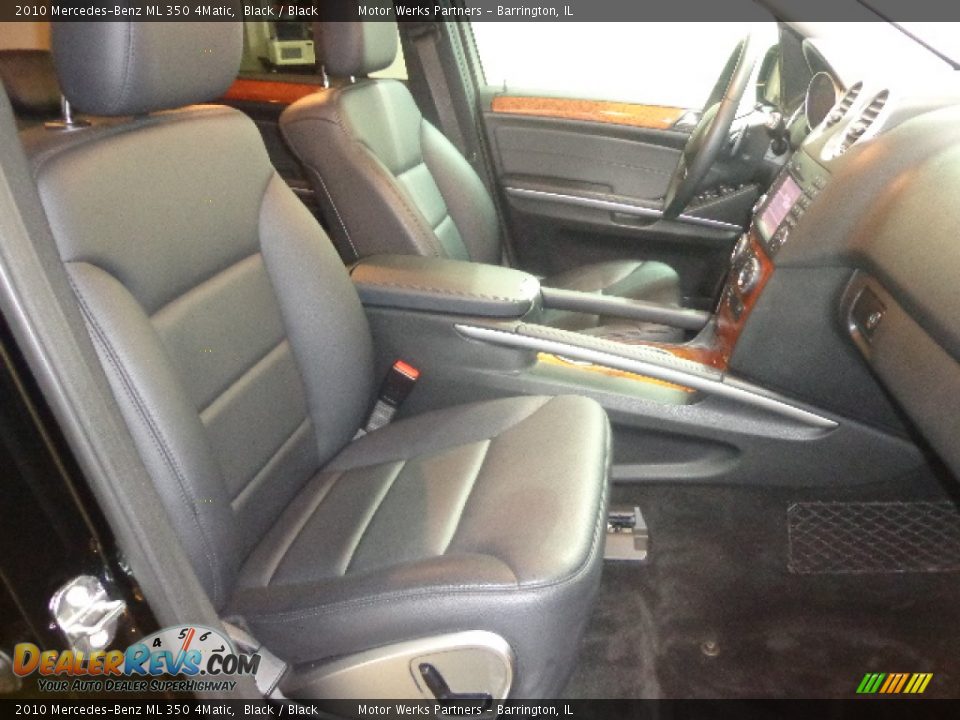 2010 Mercedes-Benz ML 350 4Matic Black / Black Photo #32