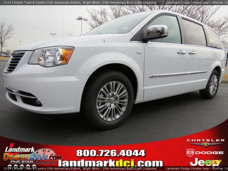 2014 Chrysler Town & Country 30th Anniversary Edition Bright White / 30th Anniversary Black/Light Graystone Photo #1