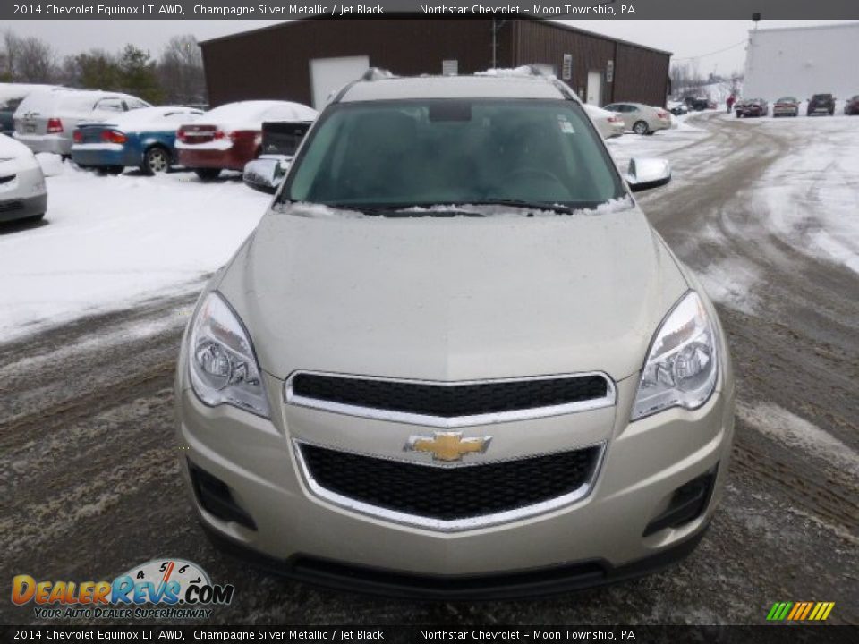 2014 Chevrolet Equinox LT AWD Champagne Silver Metallic / Jet Black Photo #2
